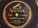 Victor 27268 Lead Belly ALABAMA BOUND Folk  Blues 78rpm  E-