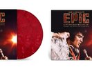 elvis presley in concert  ''epic'' 2x red marble and orange & yellow vinyls new