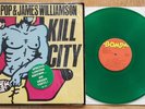 IGGY POP & JAMES WILLIAMSON KILL CITY - HYPE STICKER - GREEN VINYL - BOMP 1977