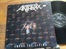 ANTHRAX Among The Living 1987 VINYL LP Megaforce/Island/BMG w Lyric Inner