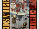 GUNS N' ROSES Appetite For Destruction LP EU Uzi 1st Press CENSORED SLEEVE Inner