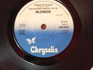 BLONDIE, HEART OF GLASS, RIFLE RANGE, 1978, 7” VINYL SINGLE, CHRYSALIS,