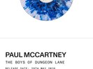 PAUL MCCARTNEY The Boys Of Dungeon Lane Blood Records Vinyl LP PRESALE