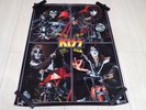 KISS Promo Poster Motorcycle w/Signed 1976 Victor Japan Rock And Roll Over LP
