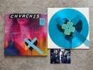 Chvrches Love Is Dead Blue Vinyl Signed Postcard Limited Edition Autograph Lp