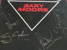 GARY MOORE VICTIMS OF THE FUTURE VINYL LP RECORD SIGNED FRONT COVER BY BAND