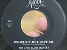 AFRO BLUES QUINTET PLUS ONE Where Did Our Love Go 45 MIRA* RARE Mod Latin Jazz