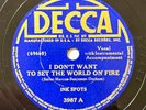 INK SPOTS I Don't Want To Set The World On Fire 1941 ORIG 78 rpm Decca 3987 E/E