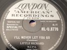 LITTLE RICHARD - I'll Never Let You Go/Baby Face. UK London 78'. Unplayed Ex