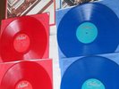 THE BEATLES DOUBLE RED & BLUE LP'S Red/Blue Colored NM Vinyl Original Sleeves