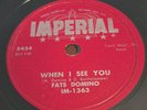 Fats Domino. When I Saw You. Imperial 5454.   E-