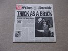 JETHRO TULL - THICK AS A BRICK - U.K  CHRYSALIS NEWSPAPER SLEEVE FIRST PRESS -EX