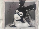 Ariana Grande signed vinyl insert