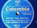 BILLIE HOLIDAY 78 w BENNY GOODMAN Riffin' the Scotch/TEAGARDEN Columbia *HEAR*