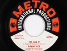 Northern Soul 45 - Robin Rice - I've Had It - Metro International Productions