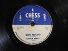 Chuck Berry Blues 78 Blue Feeling bw Rock And Roll Music on Chess