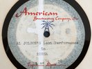 AL JOLSON LAST PERFORMANCE IN KOREA 1950 ACETATE DISC RARE ONE OF A KIND?