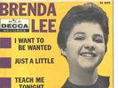 BRENDA LEE-4-SONG HARD COVER-EP-(I WANT TO BE WANTED+ 3 OTHERS)--PS--PIC--SLV