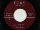 Doo-Wop R&B 45 - Du Mauriers - All Night Long/Baby I Love You - Fury