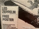 Led Zeppelin I ticket and flyer -  Early Reissue LP