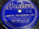 Vocalion 78 RPM Sonny Terry & Oh Red - Harmonica And Washboard Blues 05538 V++