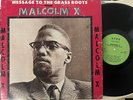 MALCOLM X - MESSAGE TO THE GRASS ROOTS - AFRO RECORDS LP vinyl album record VG-