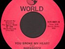 SHERREECE You Broke My Heart / Hot 45 World Rare Unknown 1988 Modern Soul
