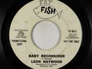 Northern Soul Funk 45 - Leon Haywood - Baby Reconsider - Fat Fish - rare promo