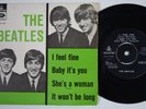BEATLES I Feel Fine +3 DARK GREEN VARIANT rare Denmark EP danish GEOS 225 HEAR