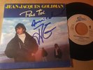 jean jacques Goldman autographe 45t PAS TOI signé live concert collectors