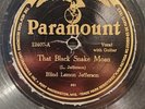 Blind Lemon Jefferson Black Snake Moan Stocking Feet Blues Paramount 78 RPM VG