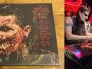 Motionless In White Signed Decades RARE Black/Ruby Galaxy Colored Vinyl LP
