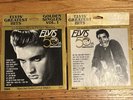 ELVIS PRESLEY 45s 24 GREATEST HITS Golden Singles Vol 1 & 2 gold vinyl nos.