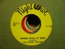 RARE 1960's WISCONSIN GARAGE 45 - THE Sound Control - When Will It End I'll Be..