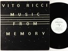 Vito Ricci - Music From Memory LP - Creation - Rare Electro/Ambient VG+