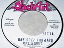 MAX ROMEO One Step Forward VINYL 45 Reggae Lee Perry Dub Roots Black Art Records