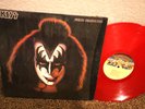 KISS GENE SIMMONOS SOLO ALBUM RED VINYL SHRINK EL SALVADOR