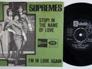 DIANA ROSS & SUPREMES Stop In The Name RARE Denmark 45 Tamla Motown STATESIDE