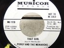 Porgy And The Monarchs That Girl/If It's For Real Baby 45 RPM White Label Promo