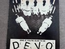 Devo Live LP sing if your glad to be DEVO Fanclub Very Rare