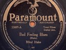 BLIND BLAKE - Bad Feeling Blues PARAMOUNT PRE WAR COUNTRY PIEDMONT BLUES 78
