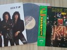 KISS- LICK IT UP JAPAN PRESS VINYL ,IN MAKE UP WRAPAROUND COOL OBI SHEET