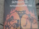 Samhain ‎November Coming Fire Vinyl 1986 US LP With  Insert Black Vinyl Rare