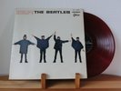 The Beatles Help  Red Vinyl OP-7387 Japan Odeon LP Stereo VG++/EX Tested