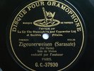PABLO DE SARASATE violin Zigeunerweisen 1904 G&T G.C. 37930-35 Shellac 78 rpm