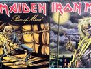 (2) IRON MAIDEN HORROR ROCK VTG LP RECORDS KILLERS, PEACE OF MIND W COLOR SLEEVE