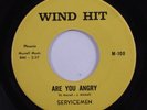 Northern Soul 45 SERVICEMEN Are You Angry WIND HIT VG+ original pressing HEAR S