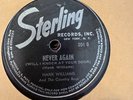 COMPLETE HANK WILLIAMS ON 78 RPM all single issues STERLING & MGM mostly EE+