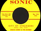 CHUCK CORBY & THE ENTREES City Of Strangers 45 Sonic Rare 1966 PA Sweet Soul M-
