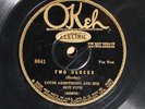 Louis Armstrong and His Hot Five - Two Deuces - OKEH 8641 E+